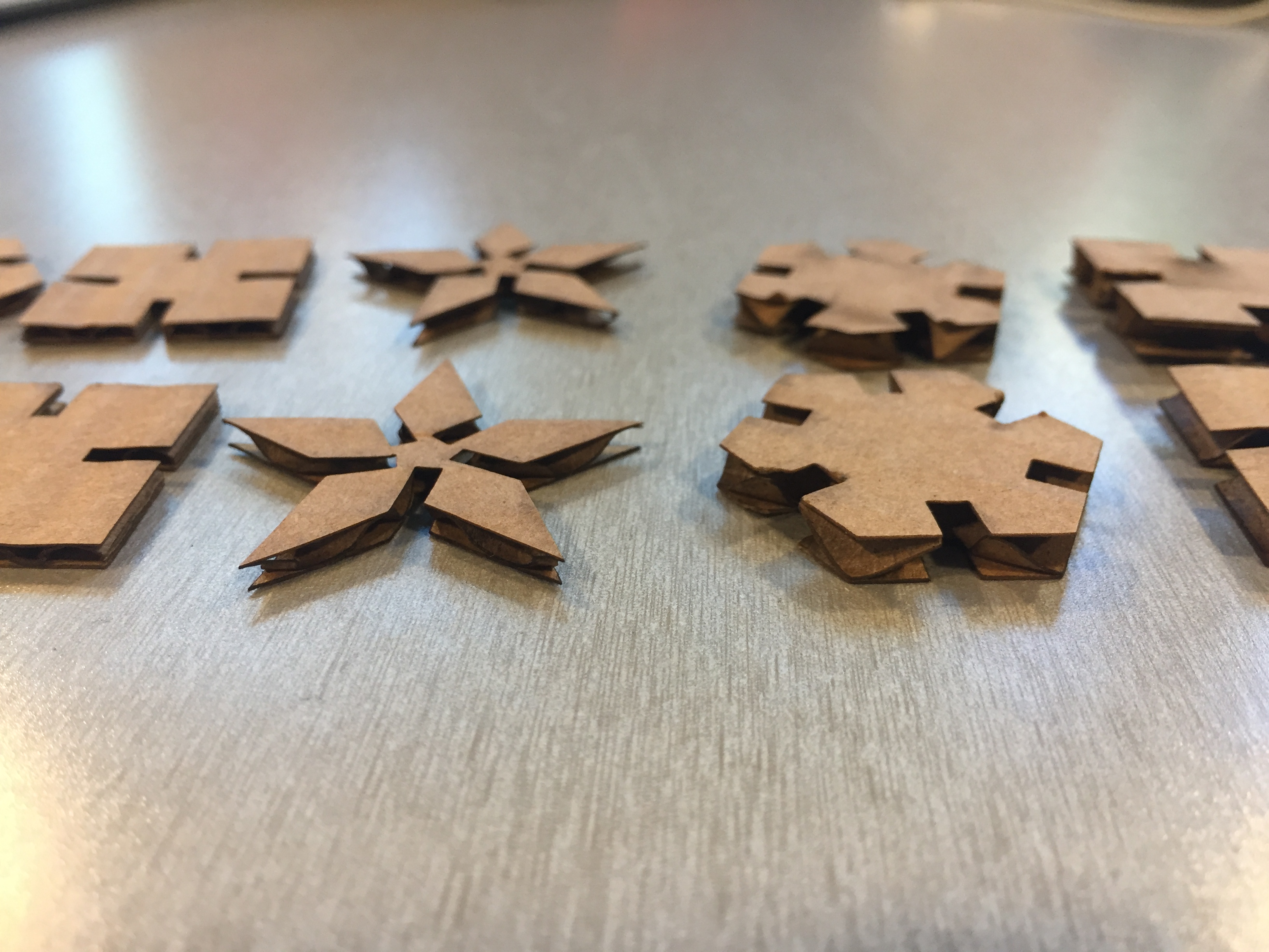 Wooden Snowflakes on a Table Saw 